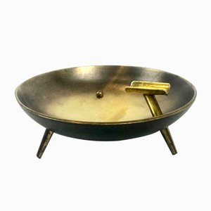 Cenicero Mid-Century de bronce atribuido a Carl Auböck, Austria, años 50