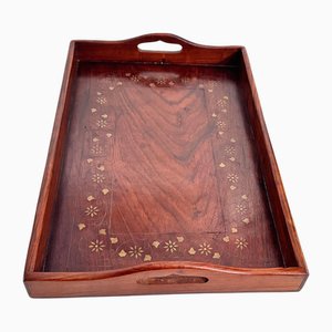 Art Deco Wood Marquetry Tray, 1940