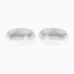 Czechoslovakian Ceramic Wall Hangers, 1989s, Set of 2