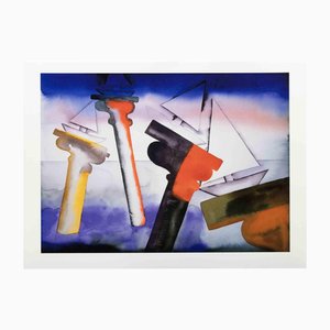 Francesco Clemente, The Past Protecting the Future, Lithograph, 2008