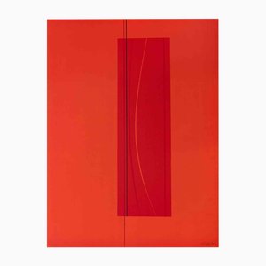 Lorenzo Indrimi, Red Six, Lithograph, 1970s