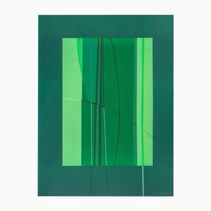 Lorenzo Indrimi, Grün, Lithographie, 1970er