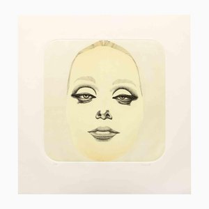 Giacomo Porzano, Portrait, Etching, 1972