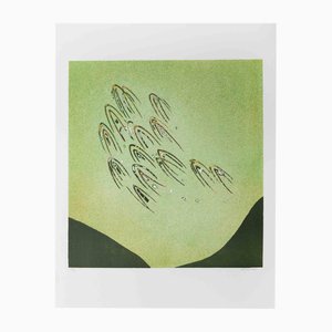 Antonio Rizzo, Figures in Flight, Lithograph, 1970s