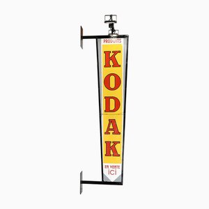 Large Enameled Flag Light Sign from Kodak