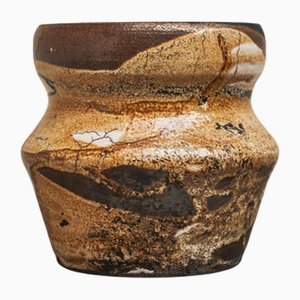 Japanese Style Drip Glaze Studio Pottery Vase, 1940s