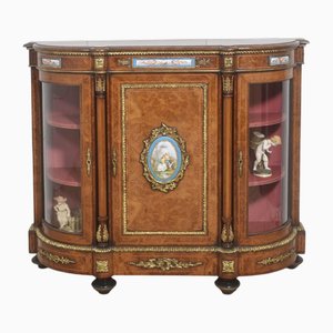 Burr Walnut & Brass Sideboard