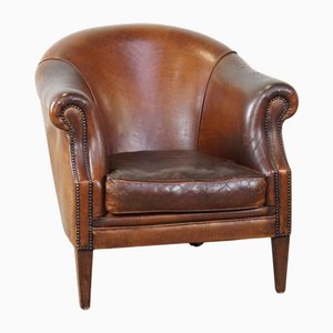 Vintage Sheep Leather Club Chair