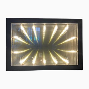 Handmade Prototype Infinity Mirror, Italy, 1990s