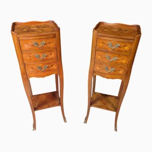 Vintage Louis XVI Style Bedside Tables, 1920s, Set of 2