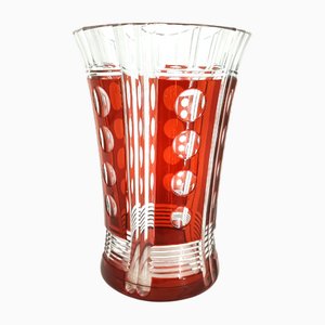 Crystal Vase attributed to Val Saint Lambert, 1960s