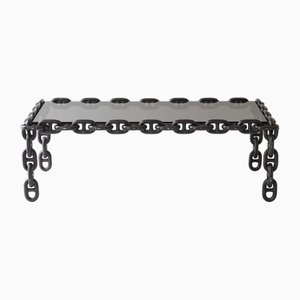 Artisan Chain Coffee Table, Belgium, 1970s