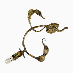 Brutalist Metal Wall Lamp by Salvino Marsura, Italy, 1960s