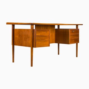Scrivania in teak di Peter Lovig Nielsen per Hedensted Mobelfabrik, Danimarca, 1972