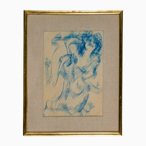 Antonio Mancini, Composition, XXe Siècle, Pastel
