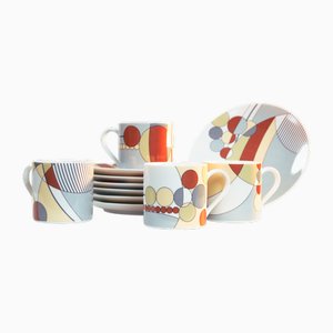 Tokyo Breakfast Set de 4 Mugs, 8 Assiettes Metropitan Museum of Art par Frank Lloyd Wright, 1989, Set de 12