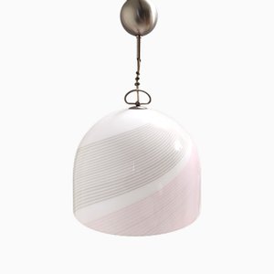 Glockenförmige Vintage Hängelampe aus Muranoglas von Lino Tagliapietra für La Murrina, 1970er