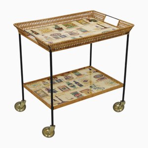 Carrello di servizio vintage, anni '60