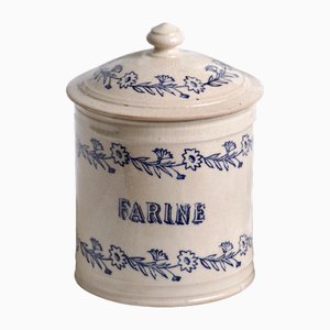 Large 19th Century Flour Pot from Saint-Uze, 1834