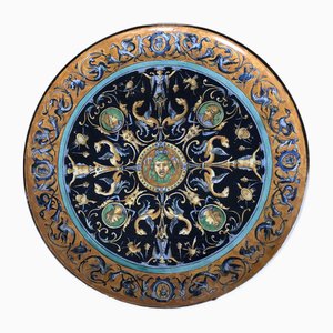 Art Nouveau Neo-Classical Ceramic Plate by Emile Balon, France, 1900s