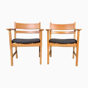 Set of Mid-Century Danish Armchairs by Hans Wegner for Getama, 1970s