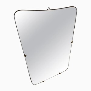 Italian Mid-Century Modern Wall Mirror in the style of Giò Ponti, 1950s