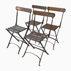 Chaises de Jardin Pliantes, 1970s, Set de 4