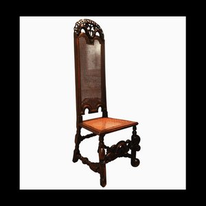 Antique Bergère Hall Chair in Walnut, 1670s