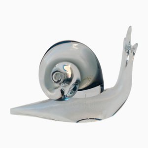 Caracol de cristal de Murano de V. Nason & Co, años 70