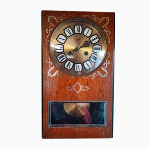 Wooden Hanging Clock, 1960s
