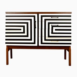 Polish Chest of Drawers with Op Art Motif, 1970s