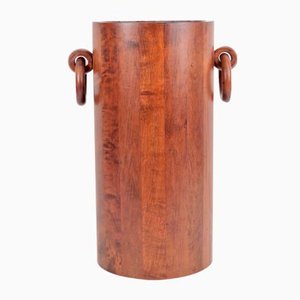 Vintage Wooden Cylinder Umbrella Stand, 1960s
