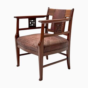 Arts & Crafts Chair by Jac. Van Den Bosch for T Binnenhuis, 1900s