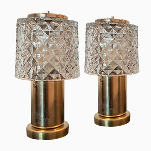 Table Lamps from Kamenický Šenov, Former Czechoslovakia, 1970s, Set of 2