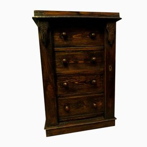 Miniature Apprentice Piece Wellington Chest, 1890s