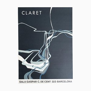 Póster de la exposición original de 1989 de Joan Claret Sala Gaspar, años 80
