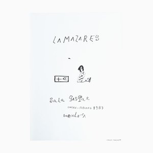Affiche d'Exposition Originale par Antón Lamazares Sala Gaspar, 1987