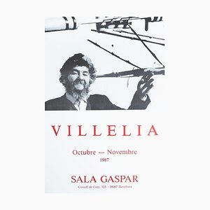Original Exhibition Poster by Moisès Villèlia Sala Gaspar, 1970s, 1987