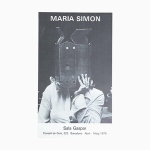 Affiche d'Exposition Originale par María Simón, 1979