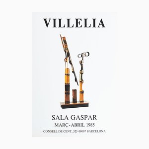Original Ausstellungsplakat von Moisès Villèlia Sala Gaspar, 1985