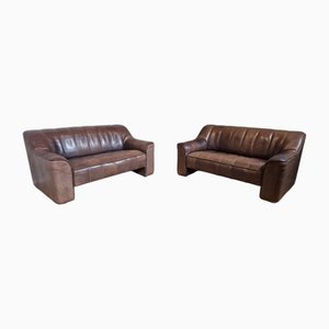 Set of Vintage DS 44 Sofas in Leather from De Sede