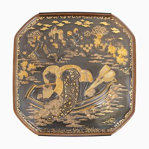 Parable aus Glas zur Wandmontage von Bjorn Wiinblad für Rosenthal, 1985