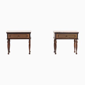 Mid-Century Italian Nightstands, 1950s, Set of 2