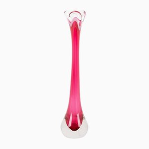 Vase en Verre par Paul Kedelv pour Flygsfors, Suède, 1950s