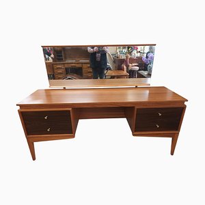 Mid-Century Frisiertisch mit Spiegel aus Teak von Uniflex, 1960