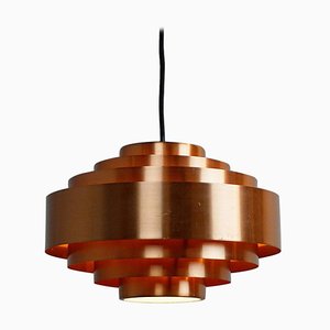 Scandinavian Copper Pendant Ultra by Jo Hammerborg for Fog and Morup, Denmark, 1960s
