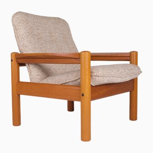 Danish Armchair in Teak and Wool, 1970s