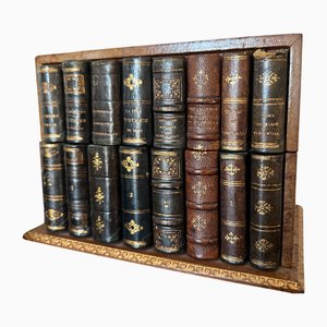 19th-Century Leather-Bound Spine Book Letter Box, 1970