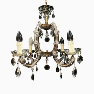 Hand-Cut Maria Teresa Crystal Chandelier, 1950s