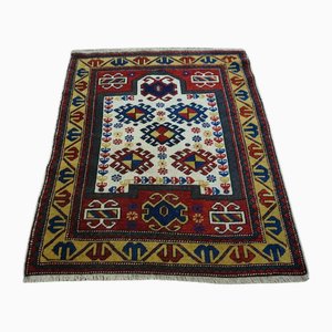 Caucasian Handmade Kazak Prayer Rug, 1940s